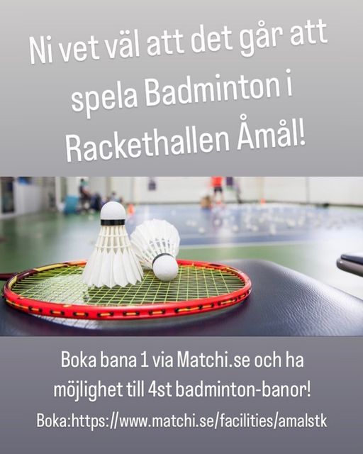 Badminton i Rackethallen!