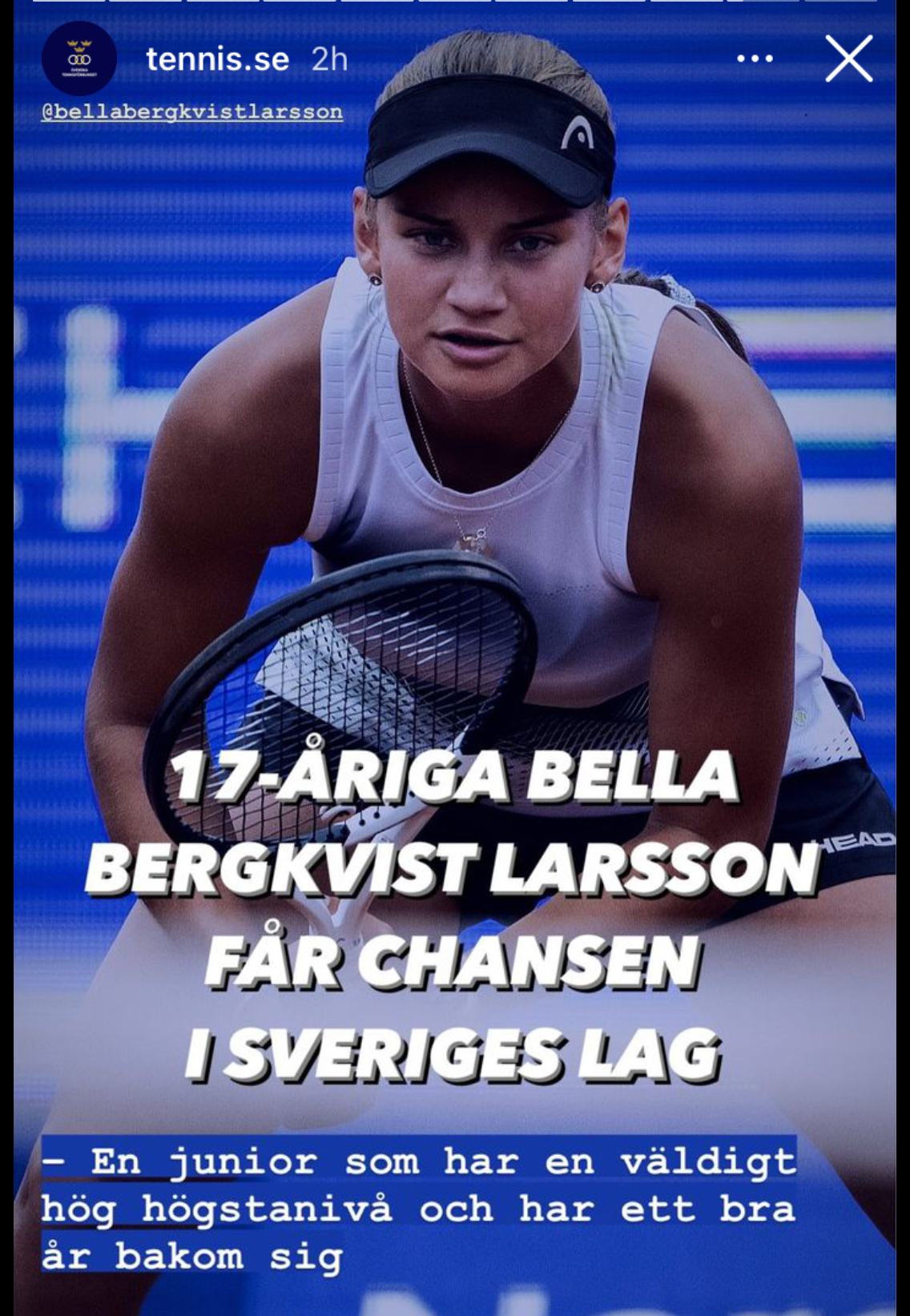 Bella Bergkvist Larsson debuterar i landslaget!