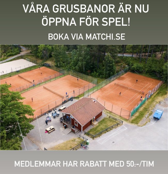 Grusbanorna är nu klara för spel!