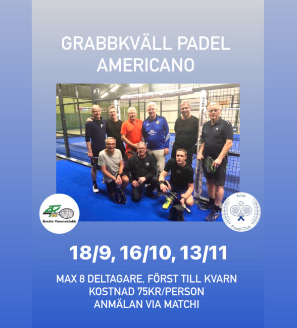 Grabbkväll Padel Americano